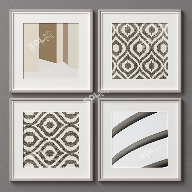 Versatile Picture Frames Set 3D model image 7