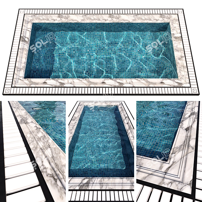 Crystal Clear Pool No58 3D model image 1