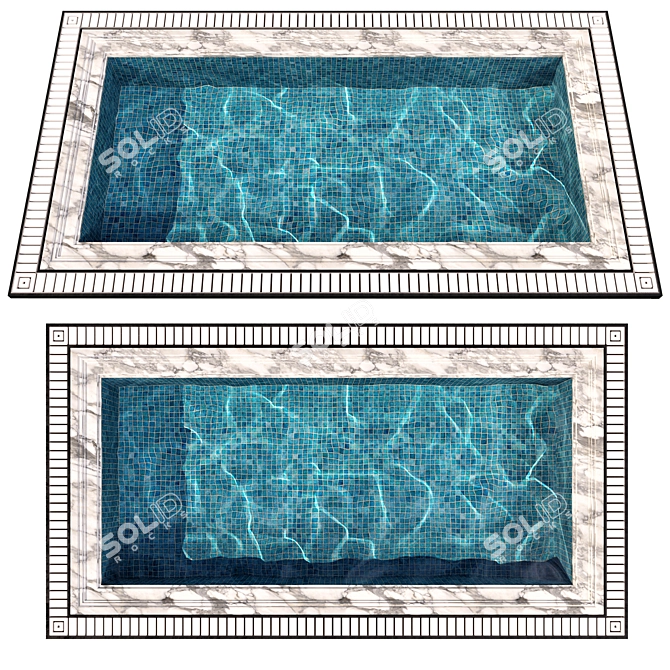 Crystal Clear Pool No58 3D model image 2