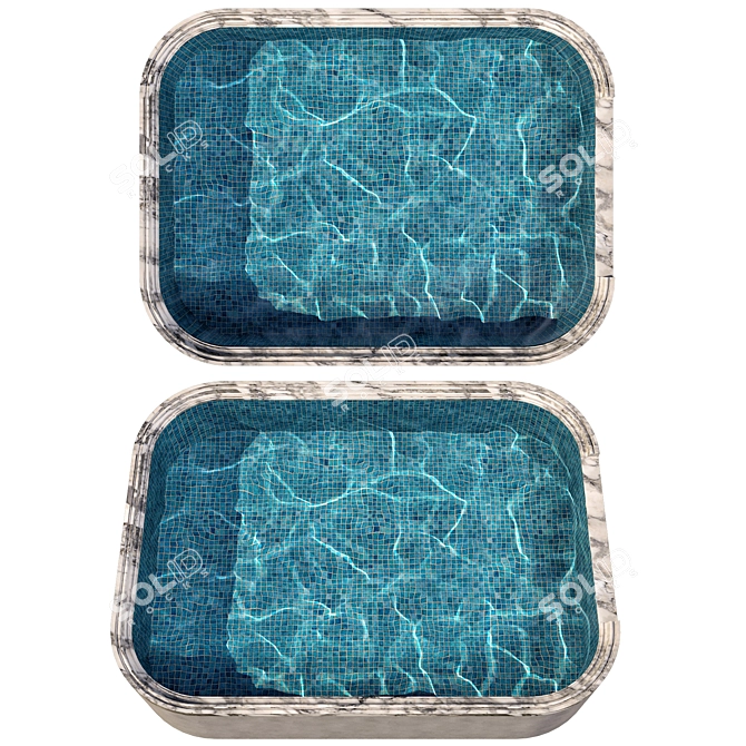  Crystal Clear Swimming Pool 3D model image 1