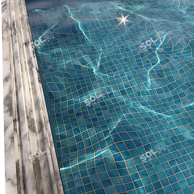  Crystal Clear Swimming Pool 3D model image 3