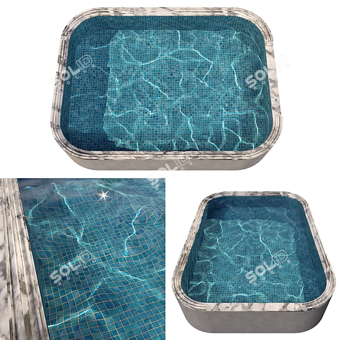  Crystal Clear Swimming Pool 3D model image 5