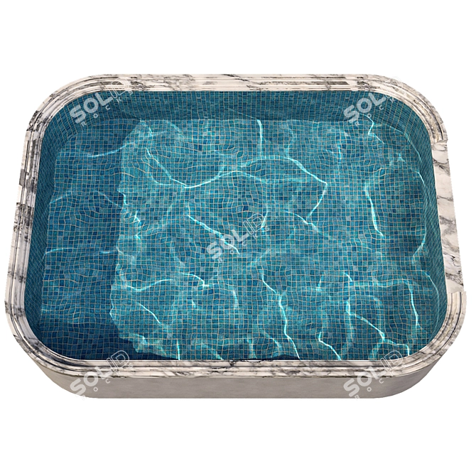  Crystal Clear Swimming Pool 3D model image 6