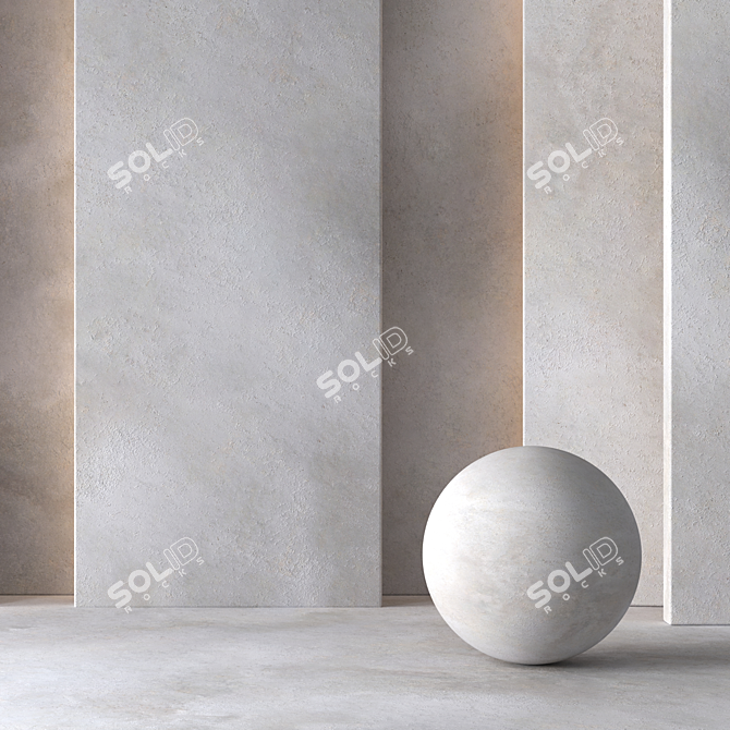 Seamless DrCG Patina Concrete Plaster 3D model image 2