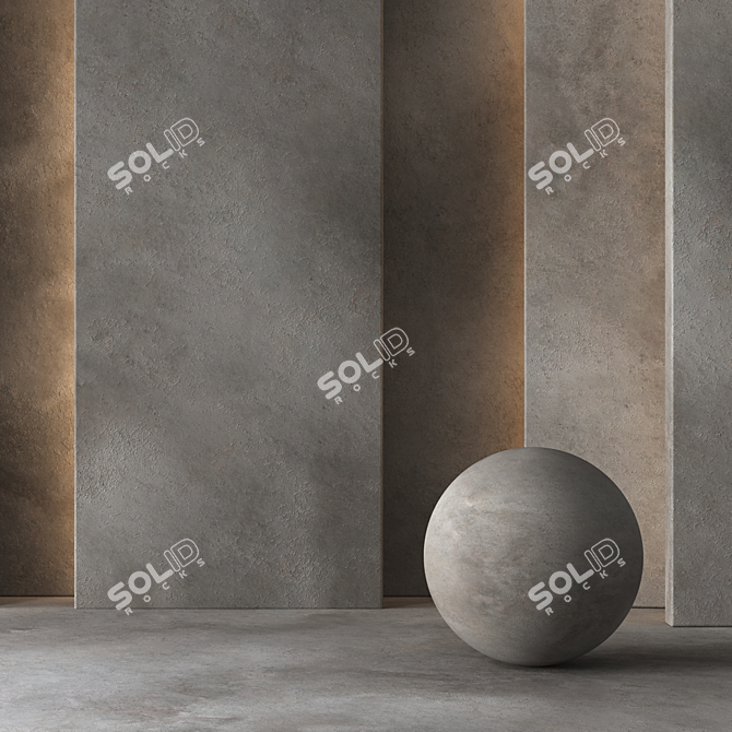 Seamless DrCG Patina Concrete Plaster 3D model image 3