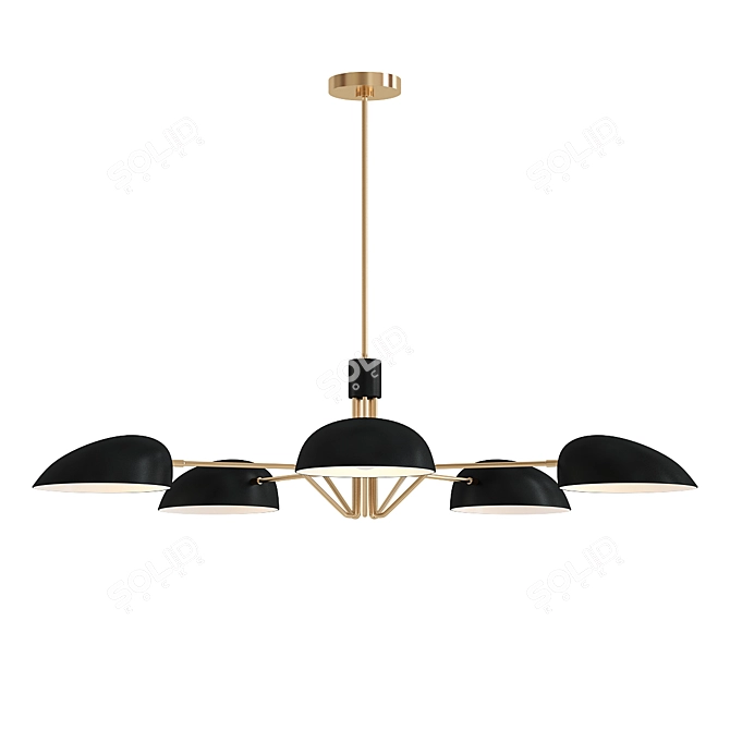 Elegant Jane Chandelier - Modern Lighting 3D model image 1