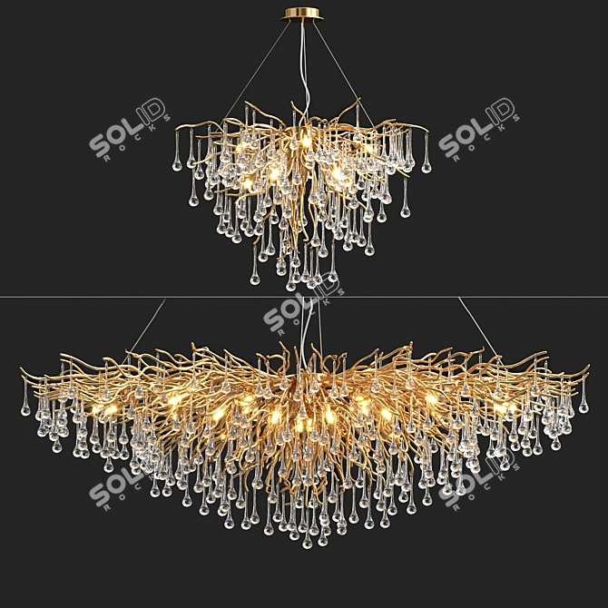 Elegant Marian Chandelier Collection 3D model image 1