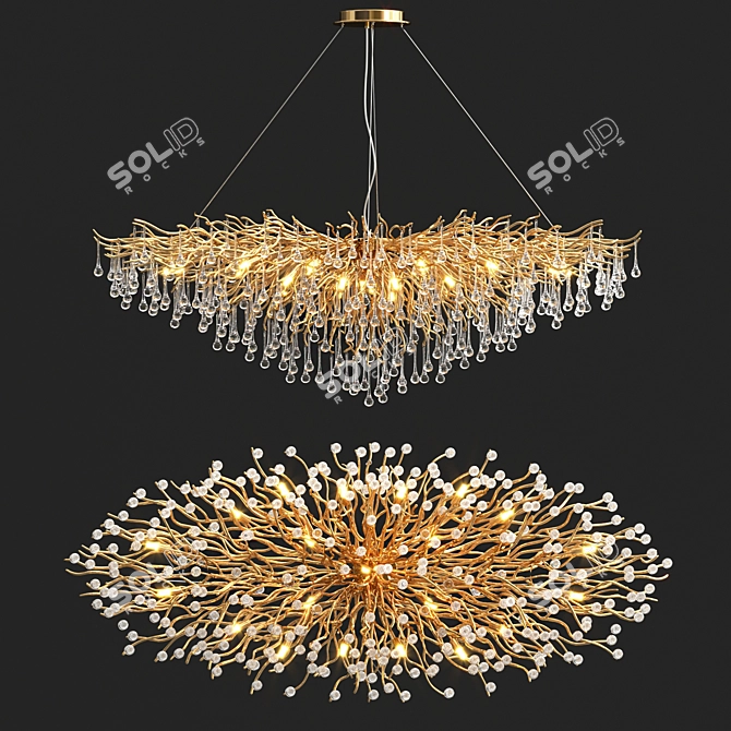 Elegant Marian Chandelier Collection 3D model image 3