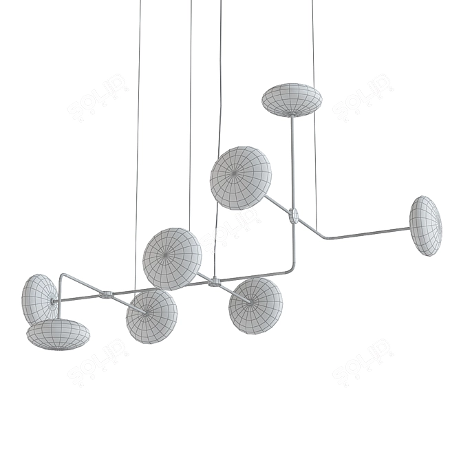 Essenza Modern Chandelier 3D model image 2