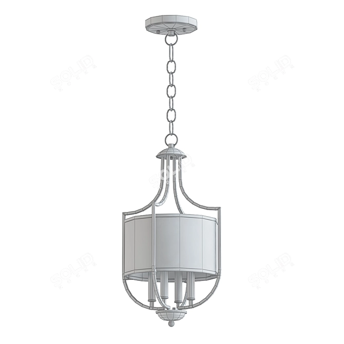 Elegant Savant Chandelier 3D model image 2