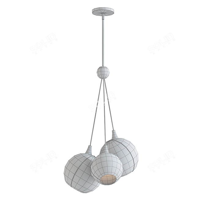 Skye Cluster Chandelier: Modern Illumination Masterpiece 3D model image 2