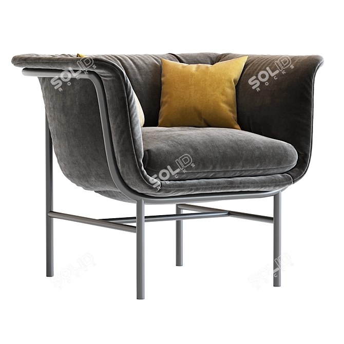 Safari Dream Lounge Chair 3D model image 1