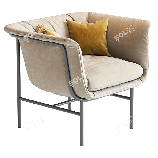 Safari Dream Lounge Chair 3D model image 2