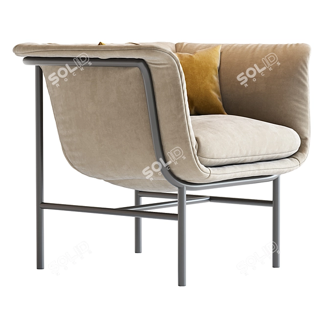 Safari Dream Lounge Chair 3D model image 6