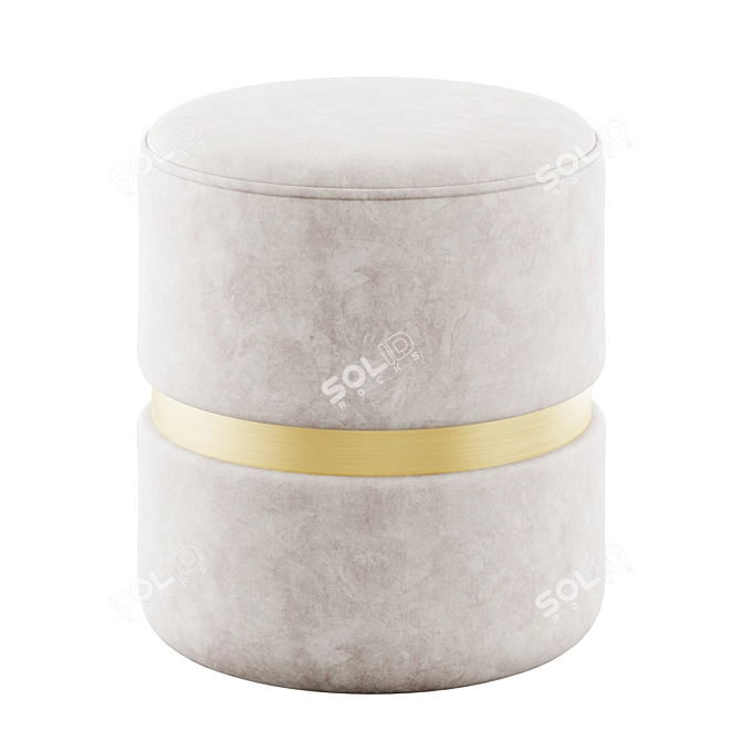Modern Round Ottomans by !nspire 3D model image 3