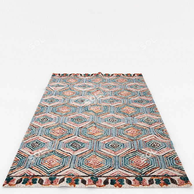 Versatile Set of 6 Rugs 3D model image 3