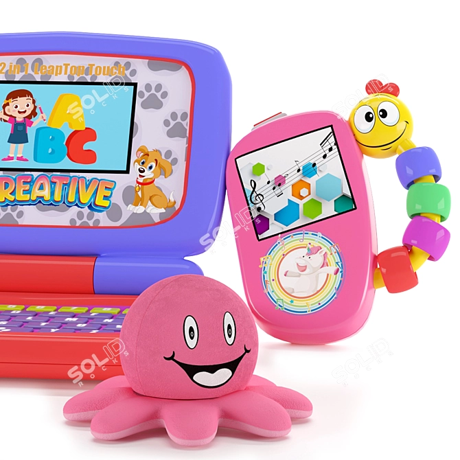 OctoTunes: Musical Baby Laptop 3D model image 2