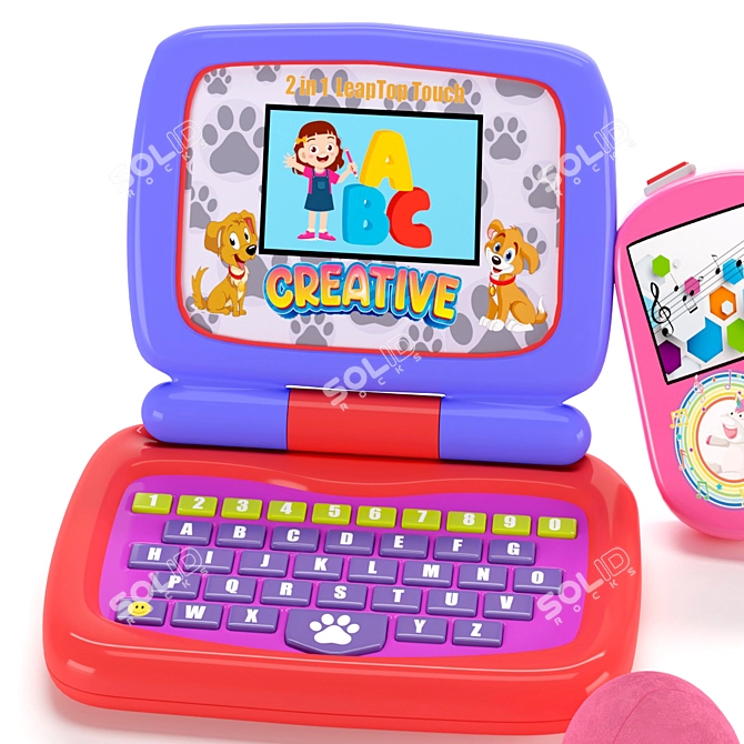 OctoTunes: Musical Baby Laptop 3D model image 3