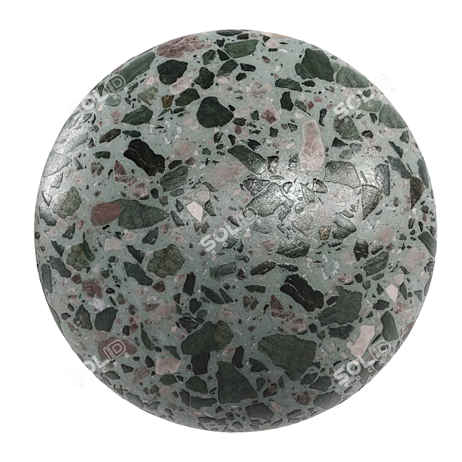 Euval Terrazzo 13 - Seamless PBR Material 3D model image 1