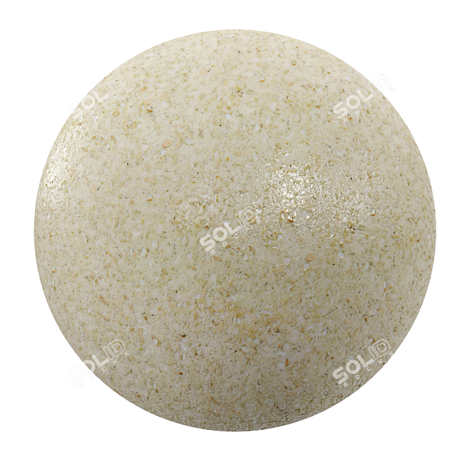 Euval Terrazzo Seamless Material 3D model image 1