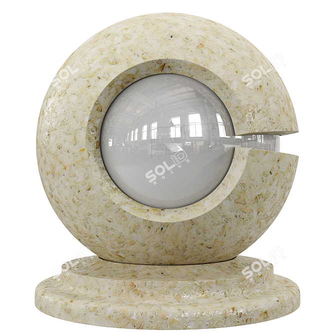 Euval Terrazzo Seamless Material 3D model image 3