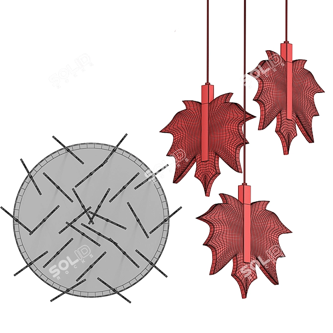 Adjustable Height Tongue Feast Table 3D model image 2