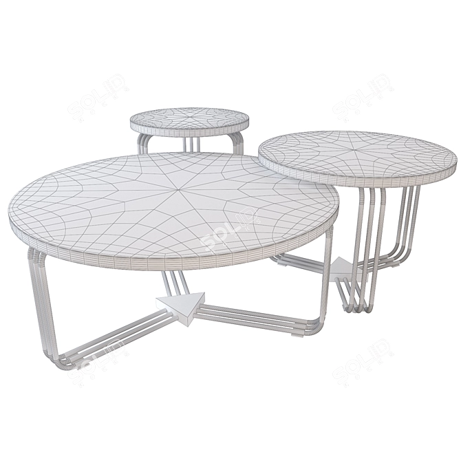 Antica Marble Coffee Table 3D model image 4