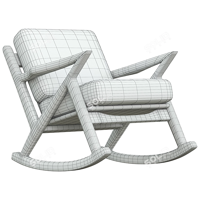 Soto Rocking Chair: Modern Comfort for Your Home 3D model image 5