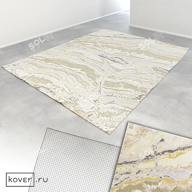 Marble Abstract Carpets - Art de Vivre | Set4 3D model image 2