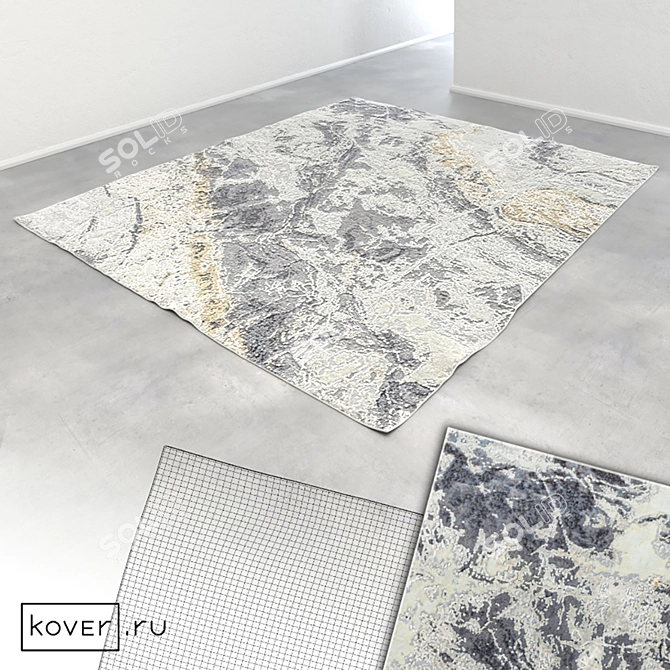 Marble Abstract Carpets - Art de Vivre | Set4 3D model image 3