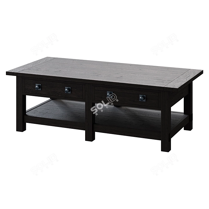 Benchwright 54" Rectangular Coffee Table 3D model image 1