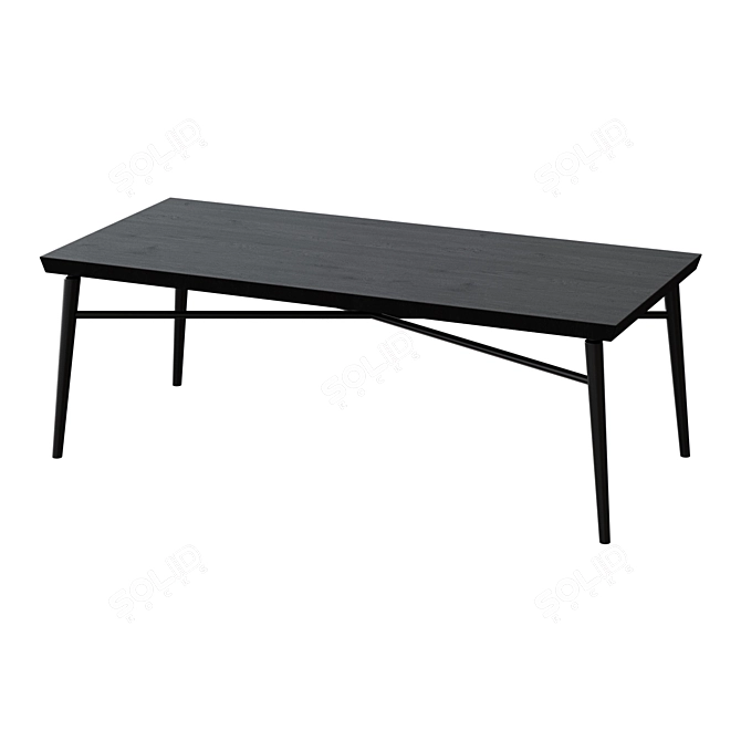 Elegant Willow Coffee Table 3D model image 2