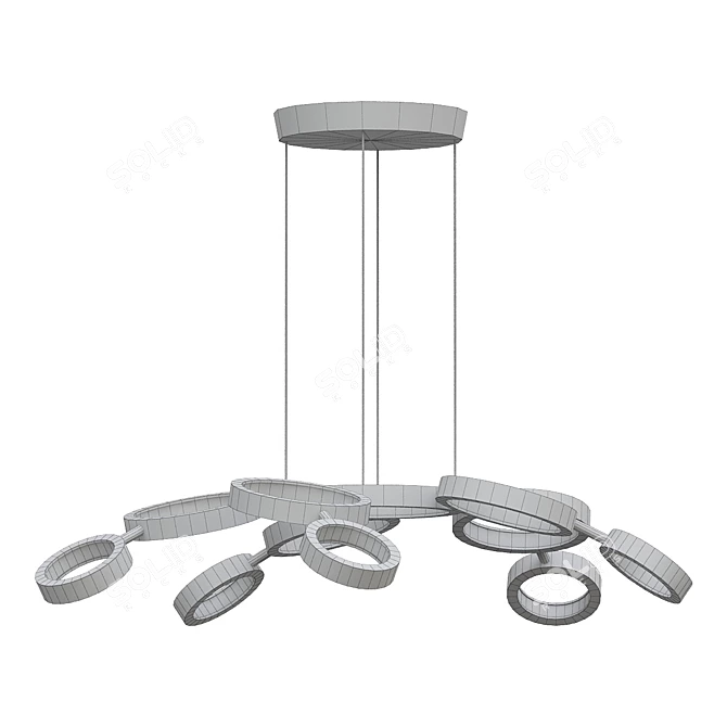 Lightstar Unitario: Stylish Hanging Chandelier 3D model image 2