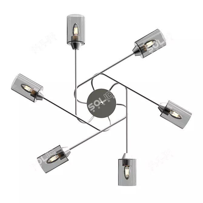  Eurosvet Motive Ceiling Light 3D model image 1