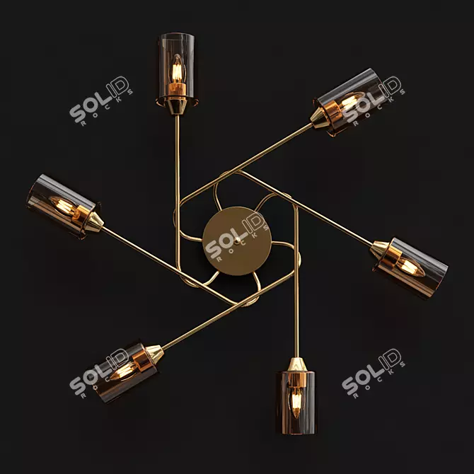  Eurosvet Motive Ceiling Light 3D model image 2