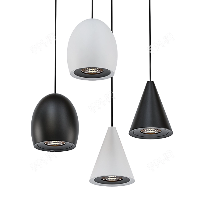 Modern Designer Lamp: DIEGO 3D model image 1