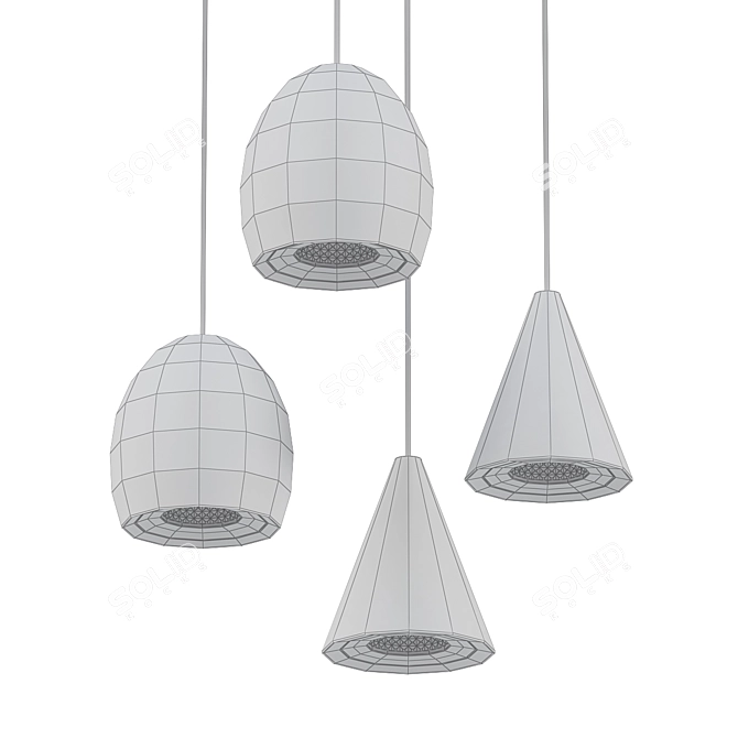 Modern Designer Lamp: DIEGO 3D model image 2