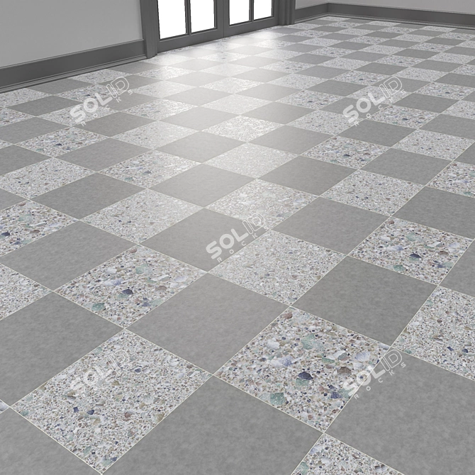 Concrete Terrazzo Covering Texture 3D model image 4