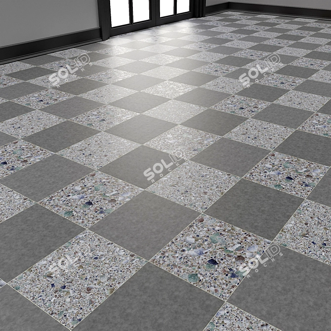 Concrete Terrazzo Covering Texture 3D model image 6