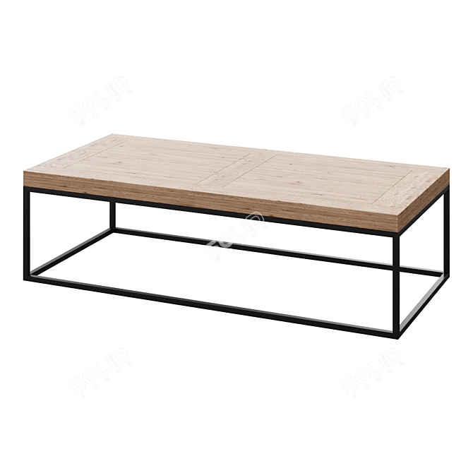 Pottery Barn Malcolm 60" Coffee Table 3D model image 1