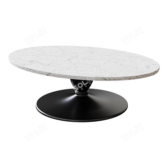 Elegant Chapman 52" Marble Table 3D model image 1