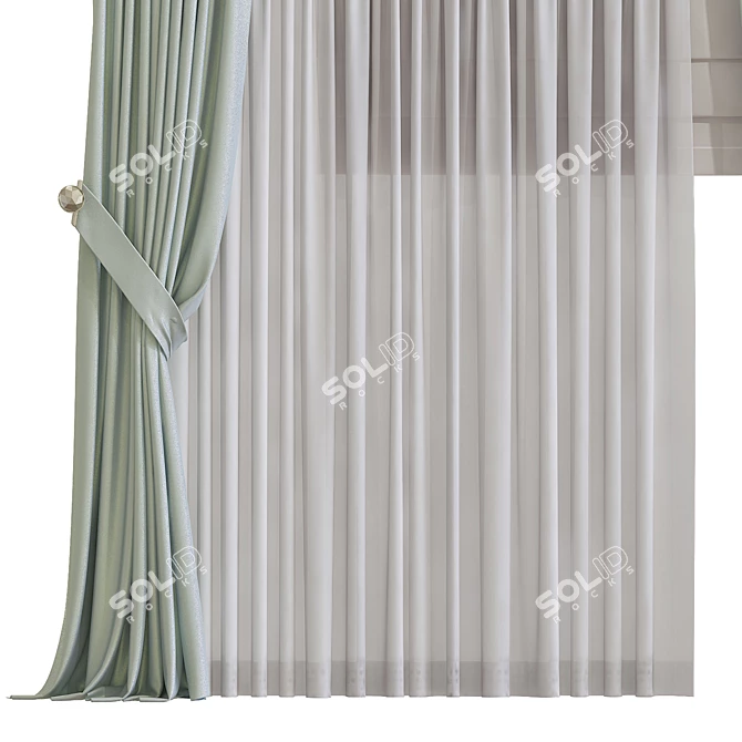 Revamped & Retopologized Curtain 3D model image 3