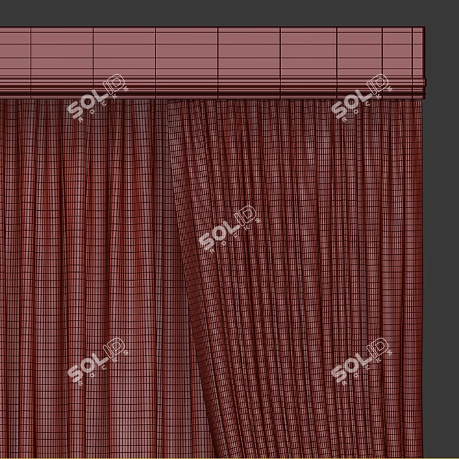 Elegant Drapery 960 3D model image 5