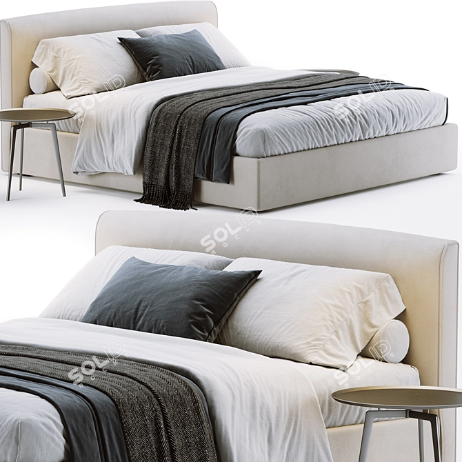 Modern BoConcept Houston Bed 3D model image 1