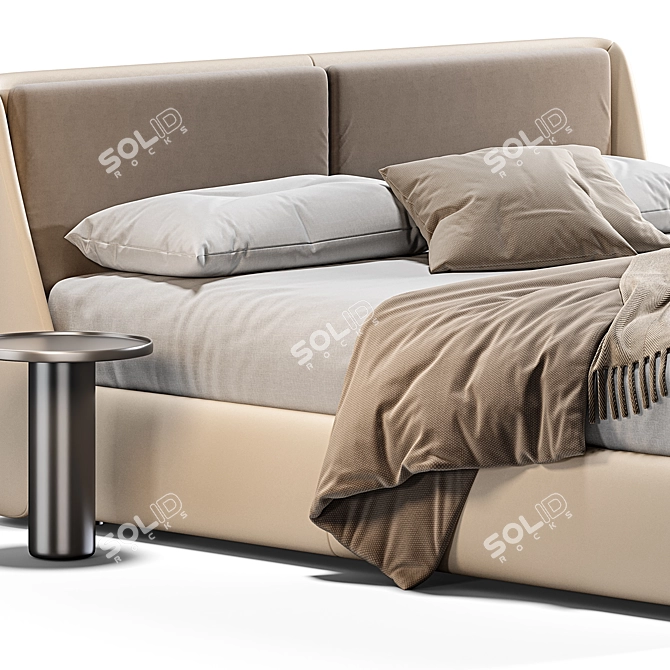 Sleek Bend Bed by Ditre Italia 3D model image 2