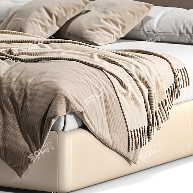 Sleek Bend Bed by Ditre Italia 3D model image 4