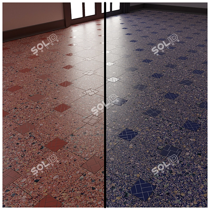 Ceramic Tiles & Terrazzo Covering | High-resolution Textures 3D model image 4