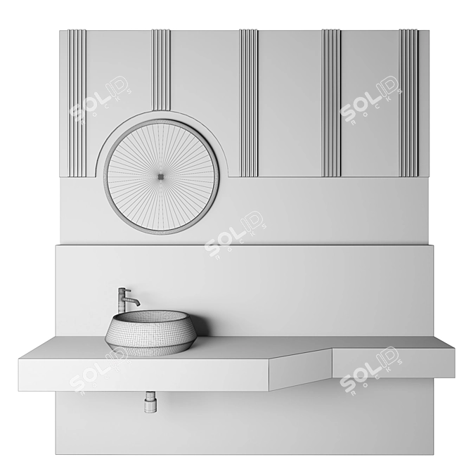 Deluxe Bathroom 3D Model Set 3D model image 2