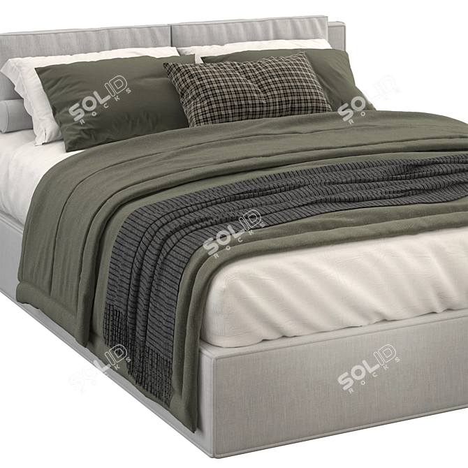 Restorative Platform Bed 3D model image 2