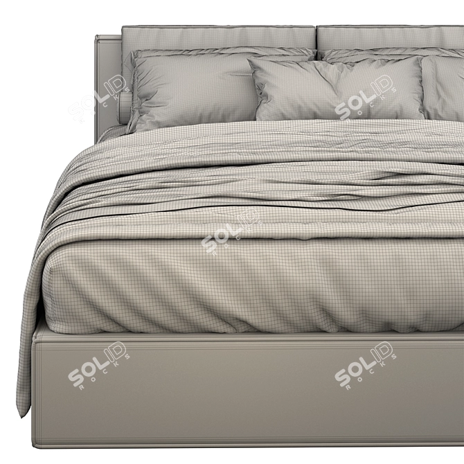 Restorative Platform Bed 3D model image 4